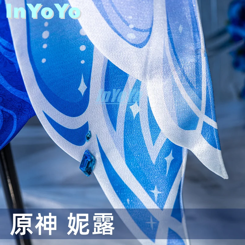 InYoYo Nilou Cosplay Costume pour femme, Genshin Impact, New Skin Sweet, Lovely Game, Imbibed Uniform fur s, Full Set, Halloween Party Outfit