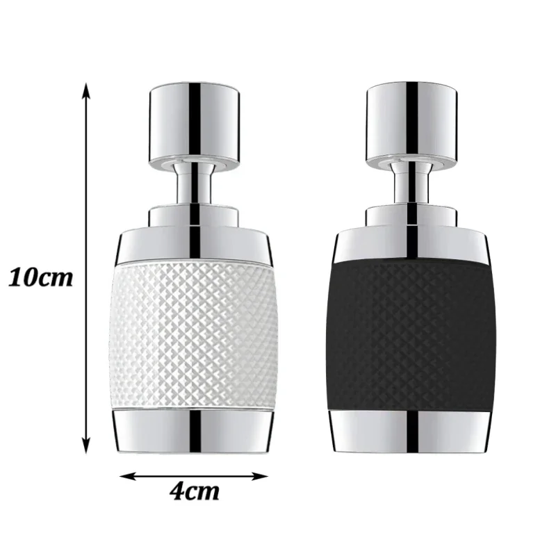 Nowy metalowy aerator do kranu kuchennego Uniwersalny obrót 3 tryby Opryskiwacz Filtr Dyfuzor Dysza oszczędzająca wodę Przedłużacz kranu zapobiegający rozpryskiwaniu — zdjęcie 4