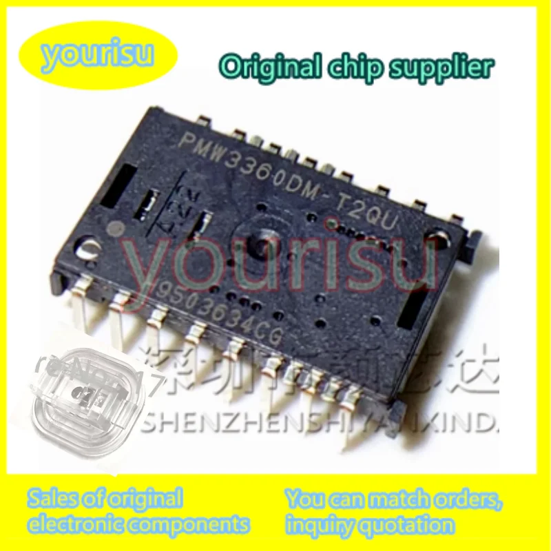 1Pcs/Lot PMW3360DM-T2QU LM19-LSI PMW3360DM  DIP PMW3360 sensor with lens LM19 100% NEW