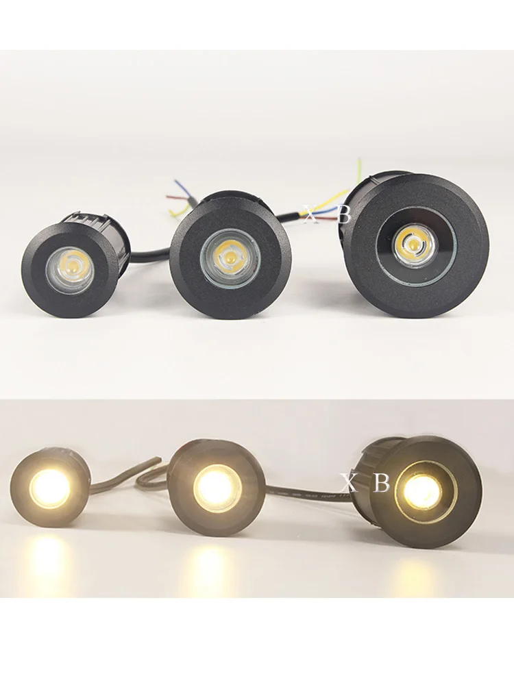 IP67DC12V الإضاءة في الهواء الطلق 1 واط 3 واط حديقة ساحة خطوة الدرج الطابق سطح السفينة LED راحة إينجروند مصابيح تحت الأرض الأضواء AC110V220V