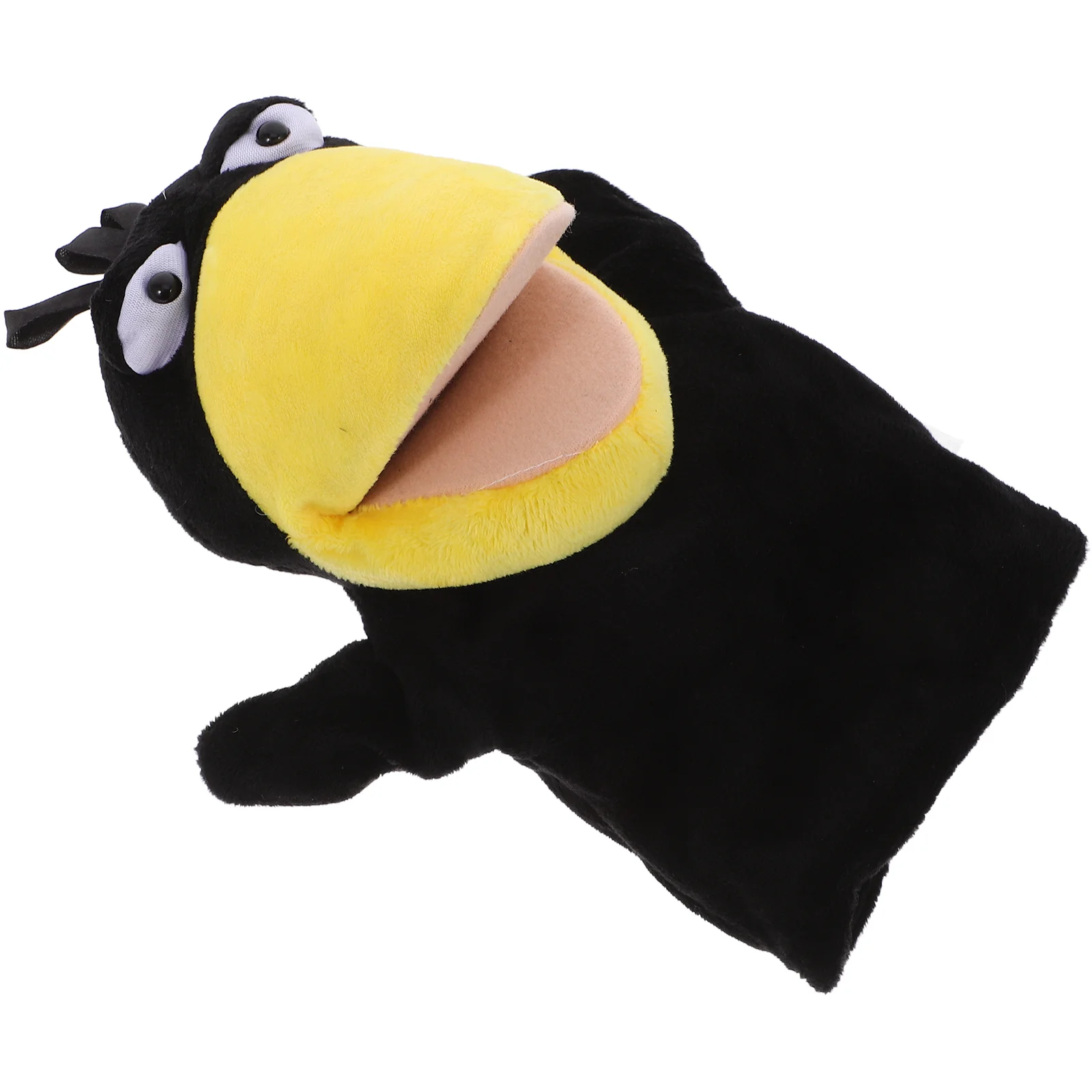 Crow Hand Puppet Finger Dolls Plush Animal Decorative Plaything Colored Cover Toys Kids Puppets Stuffed Animals for