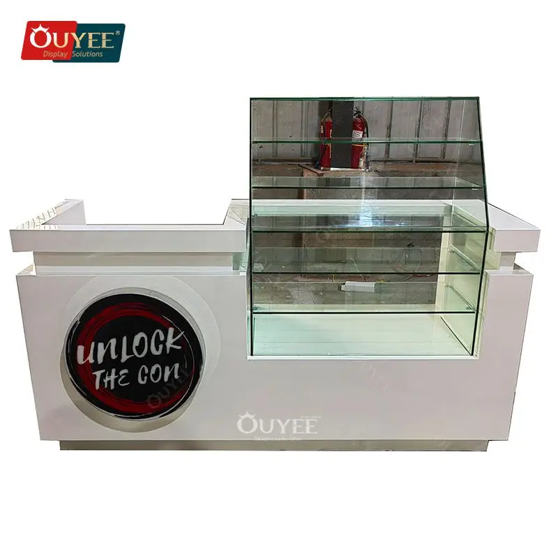 Customized-Wood Cabinets Smoke Shop Display Retail Store Retail Glass Display Shelves Modern Smoke Shop Store