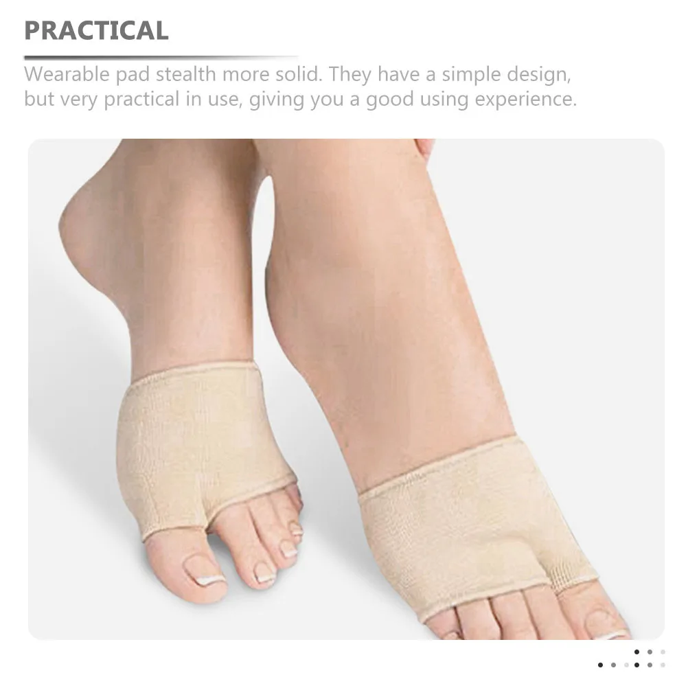 

2Pairs Anti-Slip Forefoot Pads Pain Relief Insoles Breathable Metatarsal Sleeves for High Heels Comfortable Wear-Resistant Front