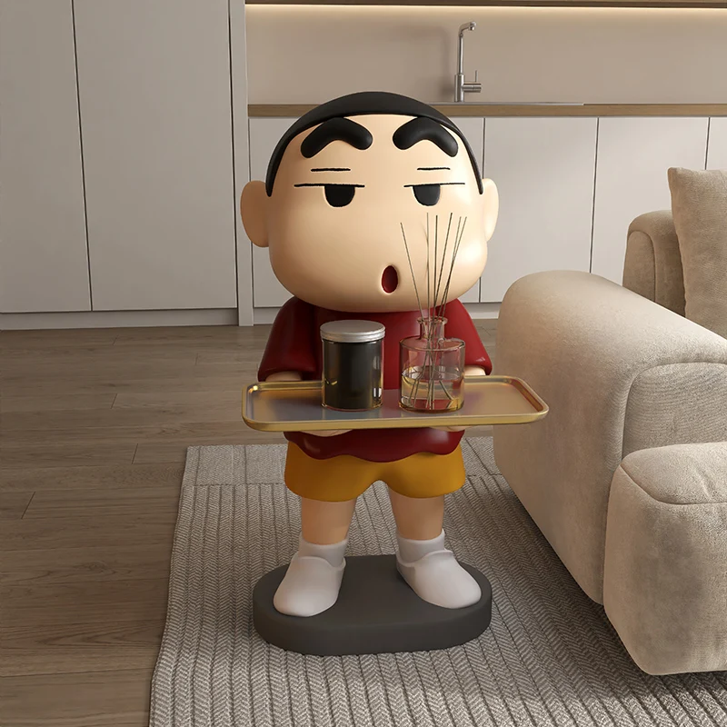70cm crayon shin-chan anime figura série grande armário de tv sofá bandeja do chão para ser cama em movimento presente ornamentos decorativos