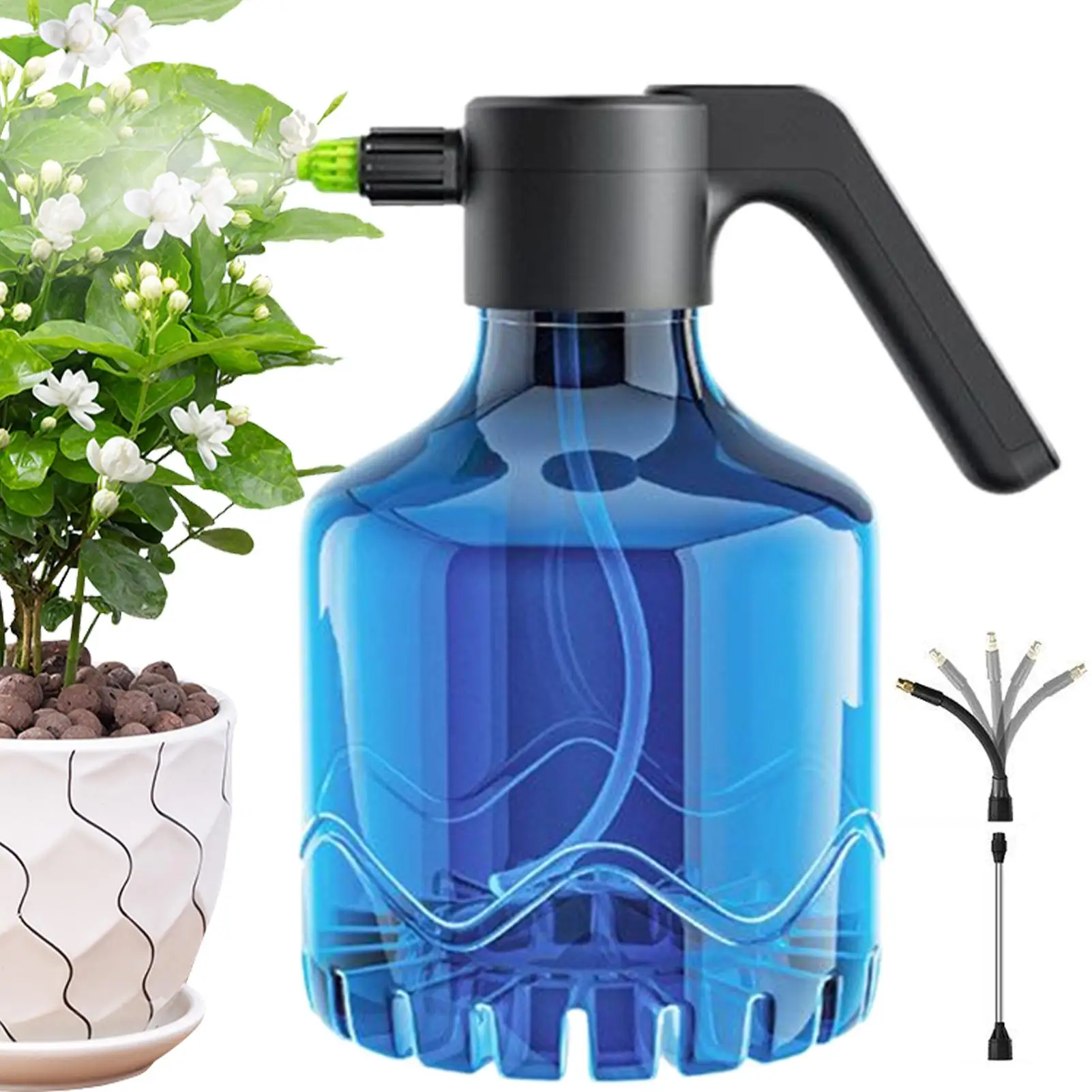 

Rechargeable Sprayer 2L Portable Gardening Mister USB Charging Adjustable Sprayer For Outdoor Lawn Greenhouse Weeding Indoor