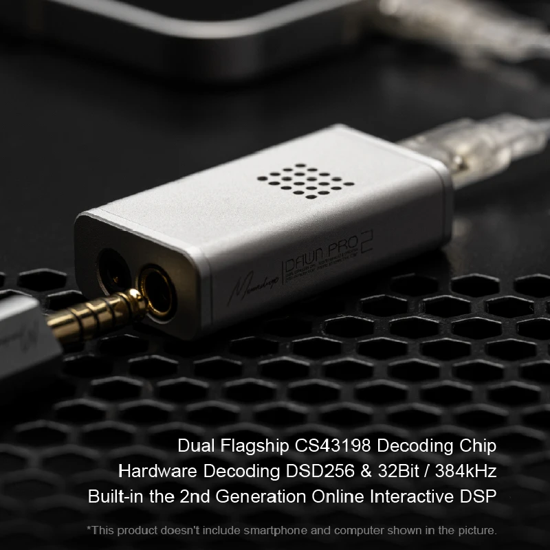Moondrop Dawn pro2 Portable Mini DAC Amplifier CS43198x2 Chip DSD256/32Bit/384kHz Online DSP view 2