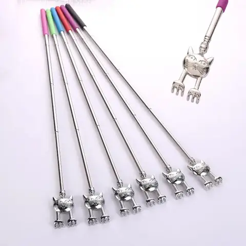 New cat shape Telescopic Scratching Backscratcher Extendable Massage Claw For Back Scraper Massage Relax Back Scratcher Antiitch