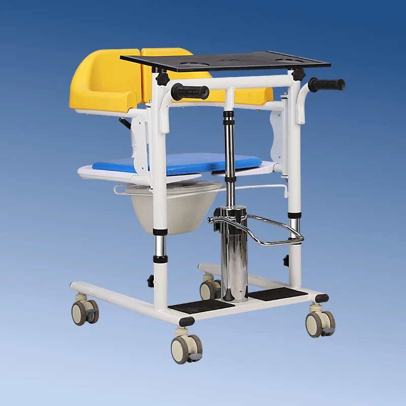 Máquina hidráulica de elevación y cambio para inodoro para personas mayores postradas en cama para ayudar a pacientes paralizados