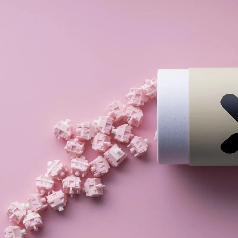 

Peach 5-Pin Linear Switch Customized 37g 45g Trigger Keyboard Switches for Gaming Office Mechanical Keyboard Accessories Gift