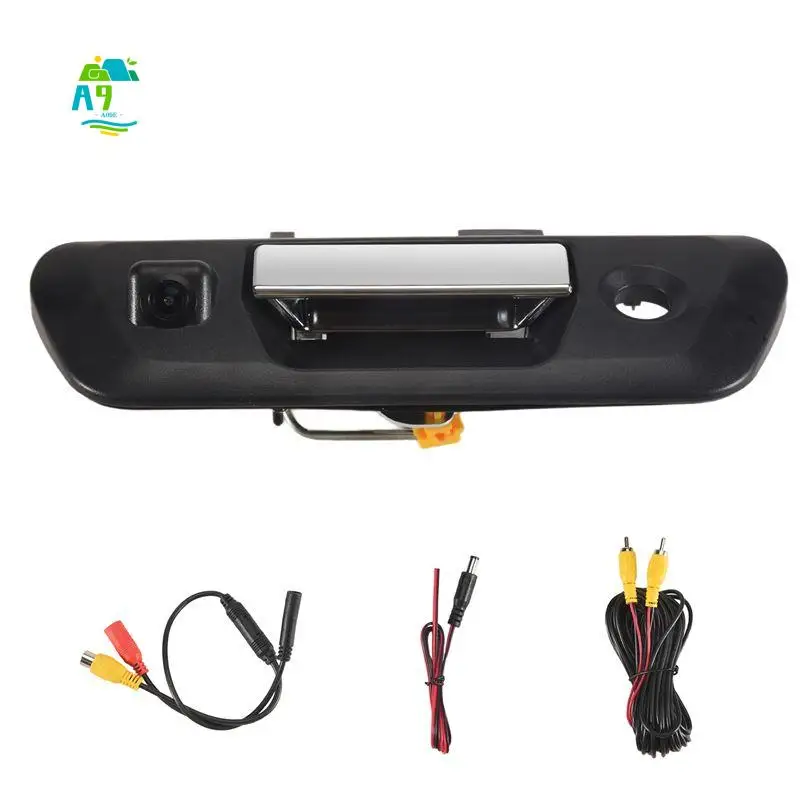 A09E-Car Rearview Backup Camera Tailgate Handle Camera Vehicle Backup License Plate Cameras Night Vision For NISSAN NAVARA NP300