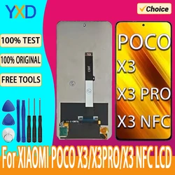 Xiaomi Poco X3 Pro NFC用の交換用LCDタッチスクリーン,IPS,m2007j20cg