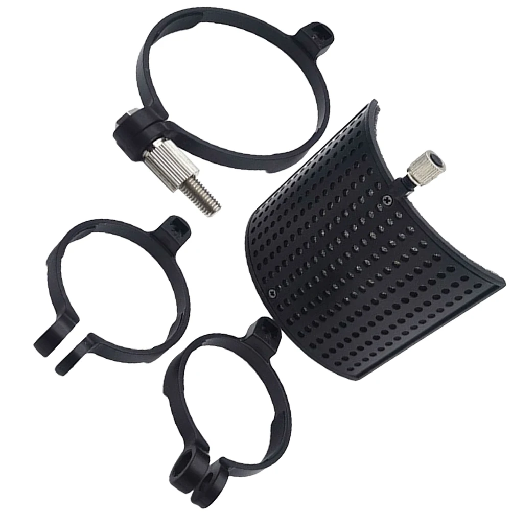 

Microphone Windshield Net Sound Pop Filter Shield Black Noise Reduction Cover for Desktop St Recording Easy Install Dust Saliva