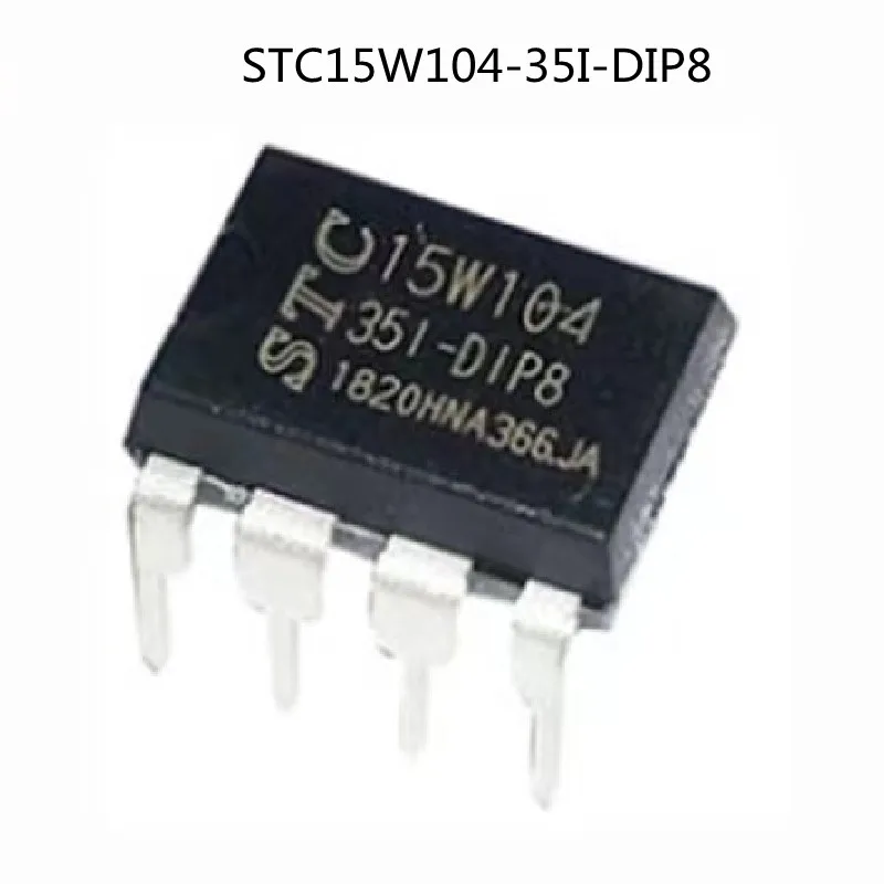 100%New Original STC15W104-35I-DIP8 15W104 DIP8 Microcontroller Chip