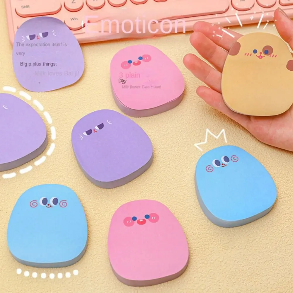 Блокнот, 60 листов, липкие заметки, мультяшные цветные сообщения, липкая бумага, кавайная бумага для сообщений, бумага для девочек