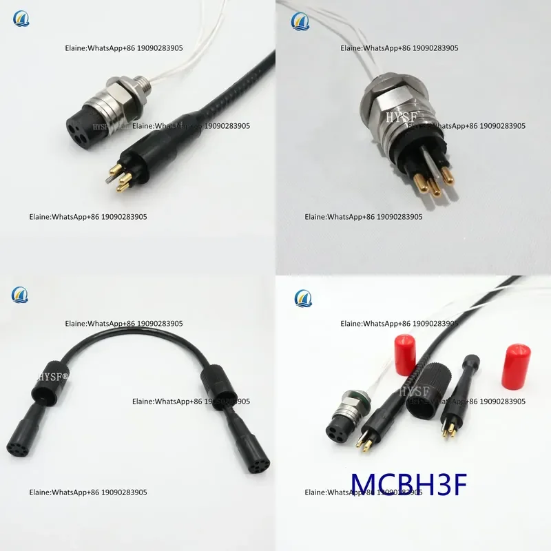 Micro Subconn Pluggable Wet Ip69k Watertight Cable MCBH3M Underwater Rov Subsea Bulkhead Marine Connector