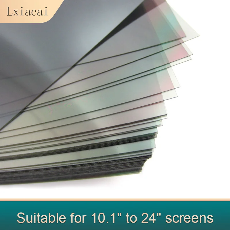 Polarized Adhesive film With Protective Coating For Laptop LCD Display Matte Screen Repair Parts Notebook Polarizing Movie 10PCS