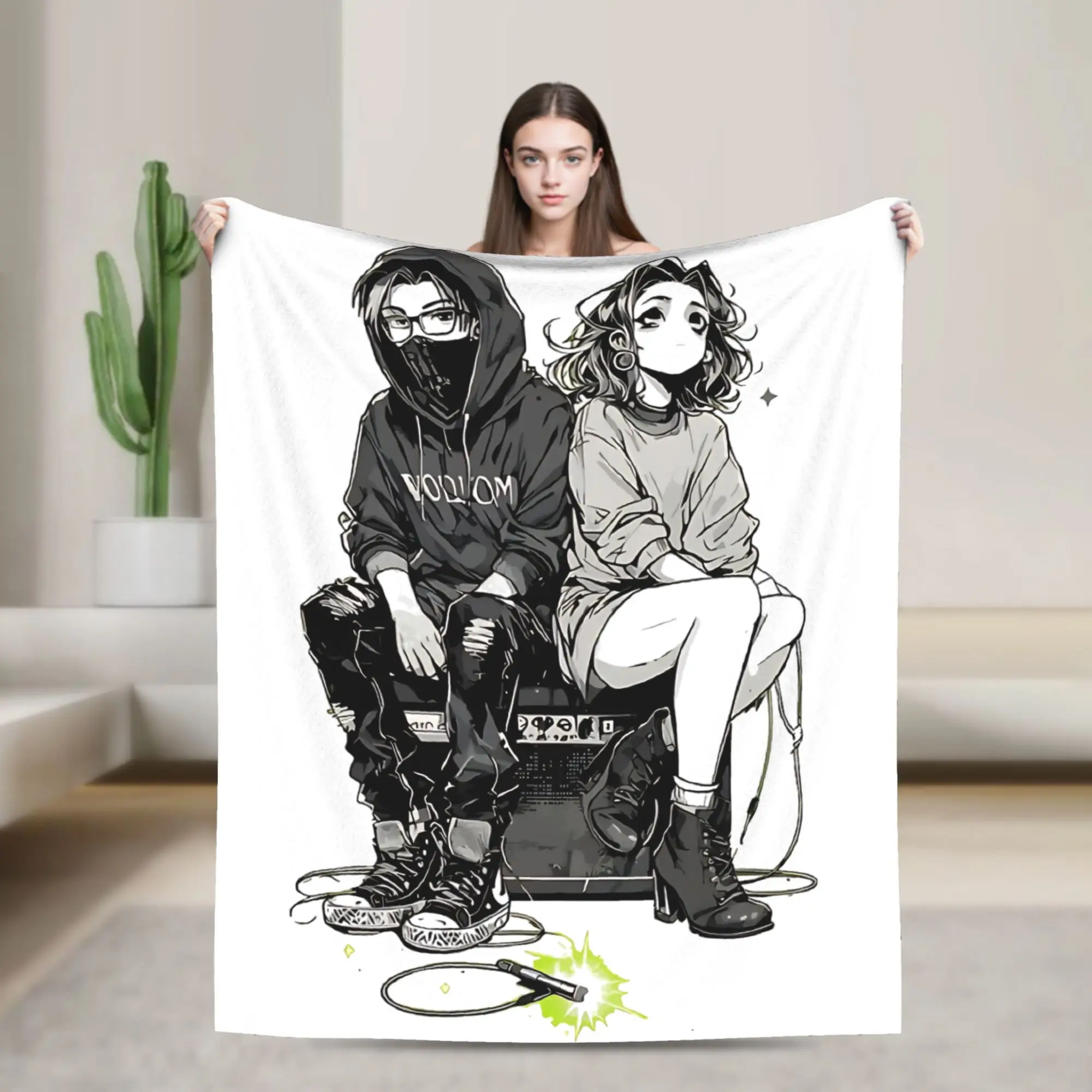 

He Guy She Was Interested in Wasn't a Guy at All Manga Blankets Wool Awesome Warm Throw Blankets for Bedspread All Season