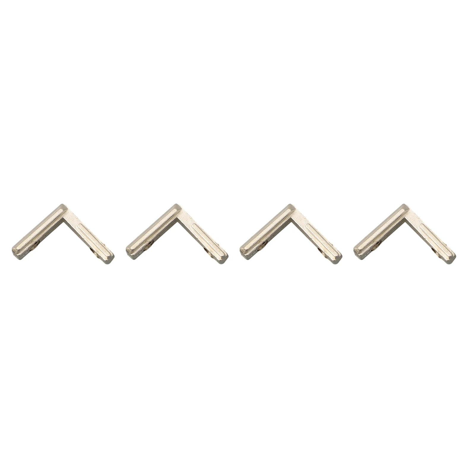 Reinforce Rectangular Aluminum Profiles For European Standard Slot Corner Rack T Joint Brackets Silver 20pcs 25x25x9mm EU 2020