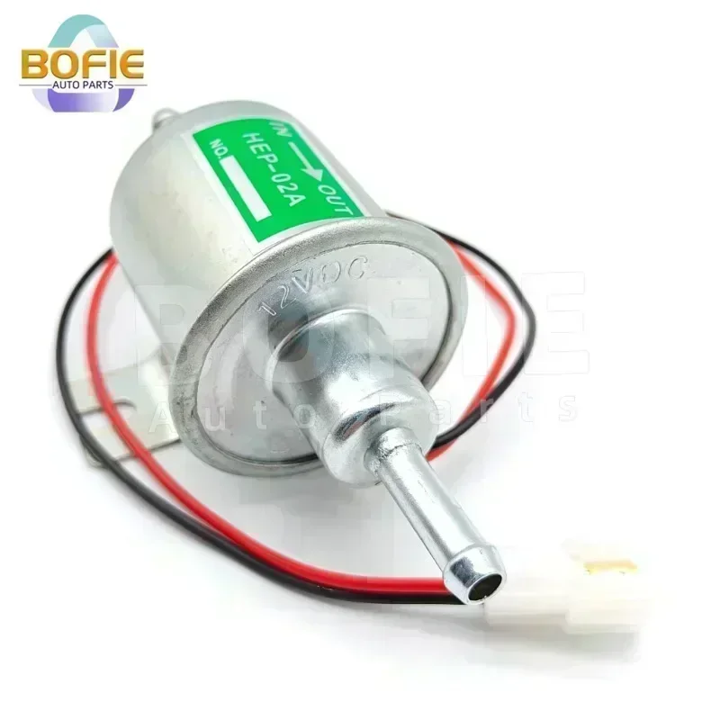 Black / Silver 12V HEP-02A Universal 2.5-4 PSI Gas Diesel Inline Low Pressure car Electric Fuel Pump HEP02A in stock for car