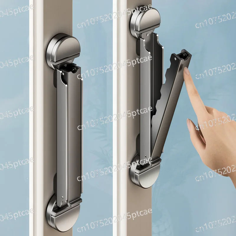 Suction Cup Telescopic Drying Rod Without Punching Household Invisible Lifting and Contracting Indoor Cooling Hanger