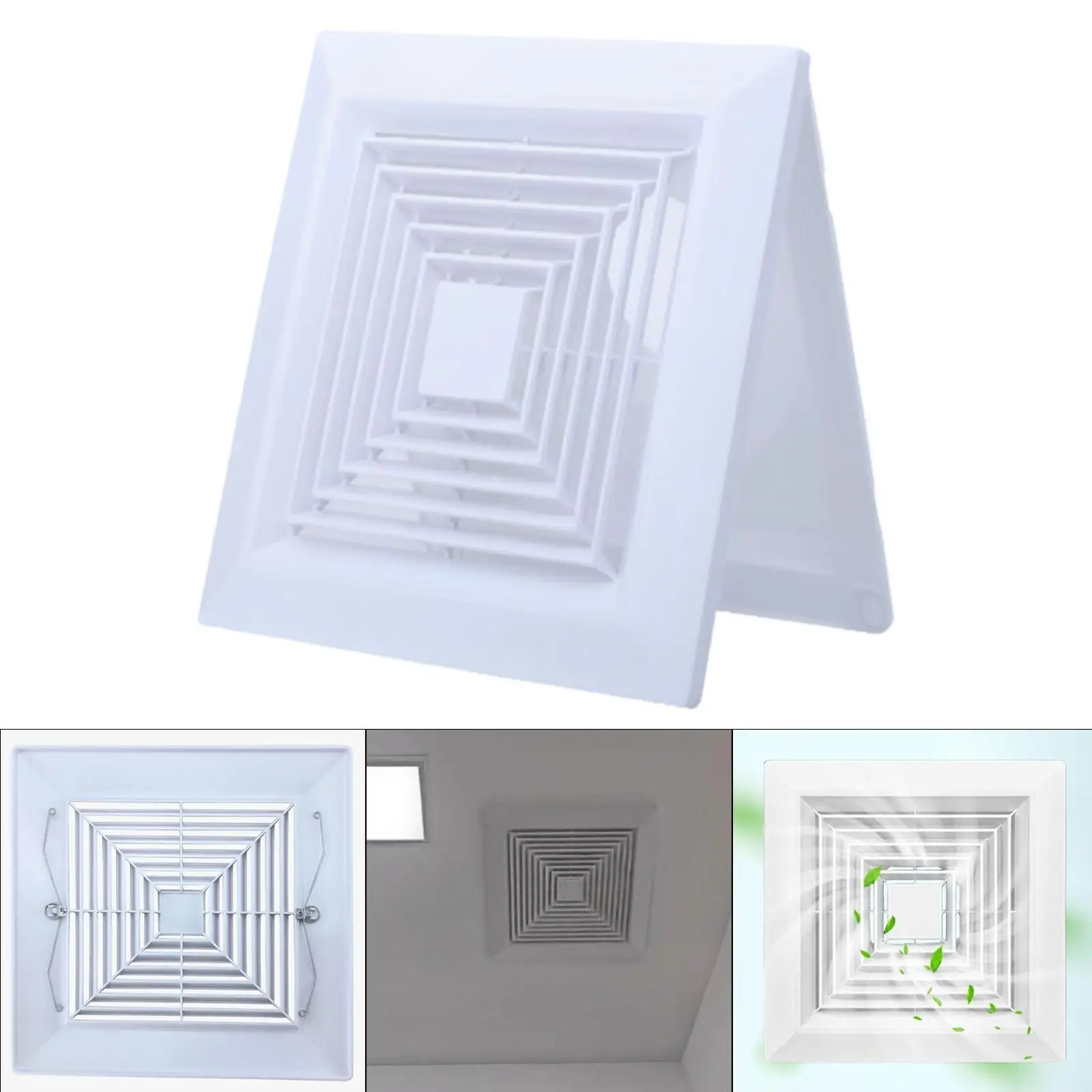 مربع غطاء فتحة التهوية التهوية هود سقف جبل مربع موزع الهواء لمصانع غرفة المعيشة غرفة نوم المطبخ مروحة العادم