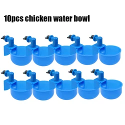 10pcs Automatic Chicken Water Cups Poultry Waterer Bowl Chicken Coop hens Feeder Drinker for chicken Duck Goose