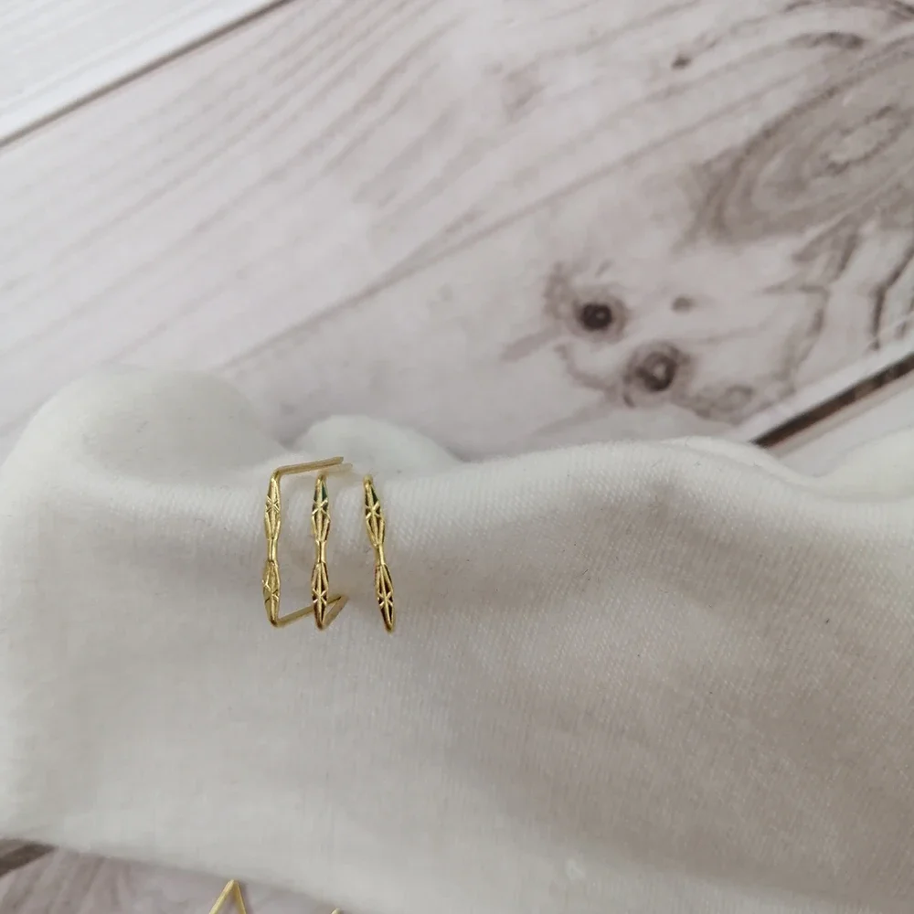 Camal 100pcs 12mm Double ** Shaped Gold Color Pin Connector For Crystal Prisms Bead Chandelier Pendant Lamp Hanging Parts