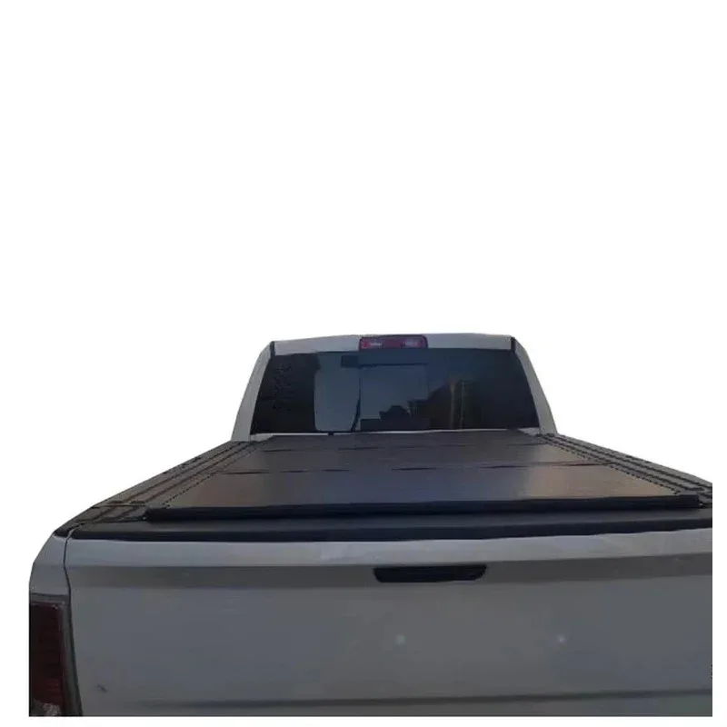 

Aluminum Alloy Truck Trifold Cover Pick up Tonneau Cover for R1500 with Toolbox