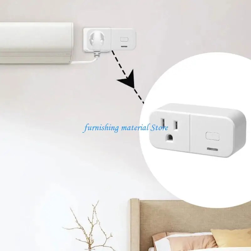 

Y5GD WiFi Outlet Home Energy Monitoring Small Intelligent Socket APP Remote Control Replacement Timing Socket Enduring