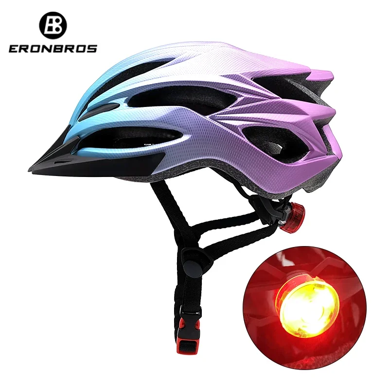 

Vermelho capacete de ciclismo mtb capacete led luz e viseira de sol dos homens e dos homens leve estrada mountain bike capacete