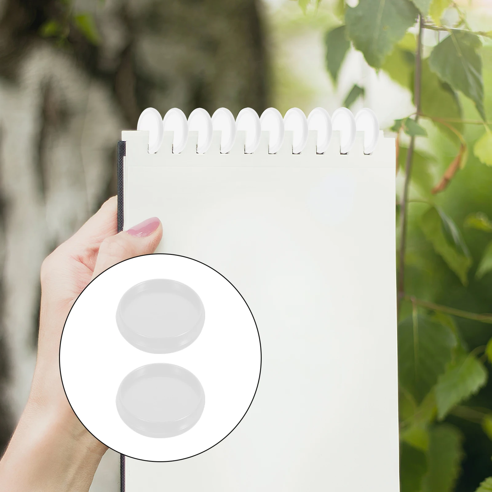 55Pcs Binder Disc Small Plastic Loose Leaf Expansion Discs for Notebook Scrapbook Planner Diary Binding Supplies