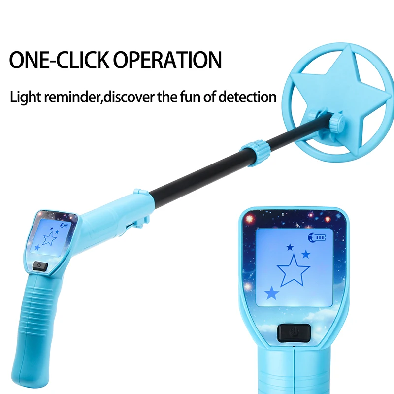 Children's Handheld Metal Detector MD1016 Gold Treasure Finder Gift for Kids under 18 Years Old No Battery Included