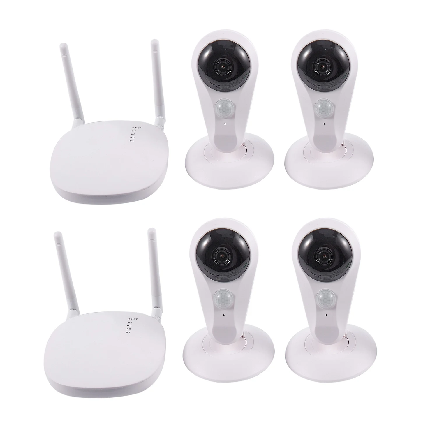 Mini câmera de vigilância de segurança à prova d'água kit doméstico 2ch full hd 1080p sem fio pir wifi câmera ip com intercomunicador de visão noturna c