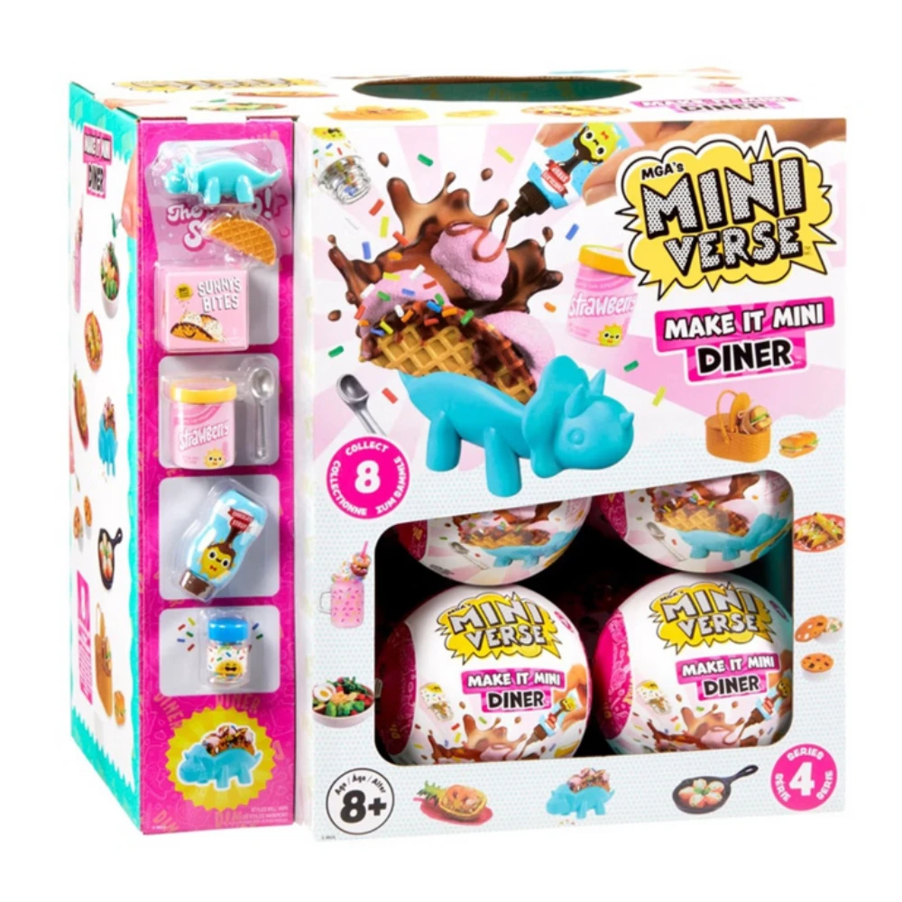 

MGA Miniverse Mini Toy Blind Box Toys Delicacy Dinner Mini Ball Play House Toy Mystery Box Decoration Children Custom Toys Gift