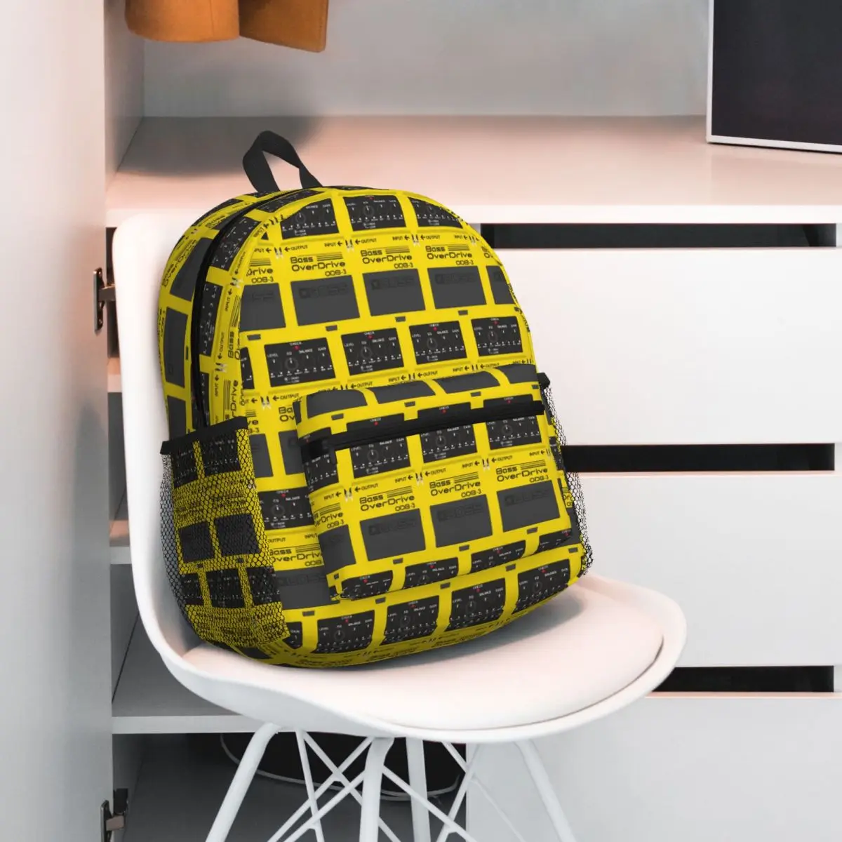 

Boss Overdrive Bluesbreaker Guitar Pedal Student Backpack School Bag Hiking Travel Daypack for Men Women Bookbag Shoulder Bags