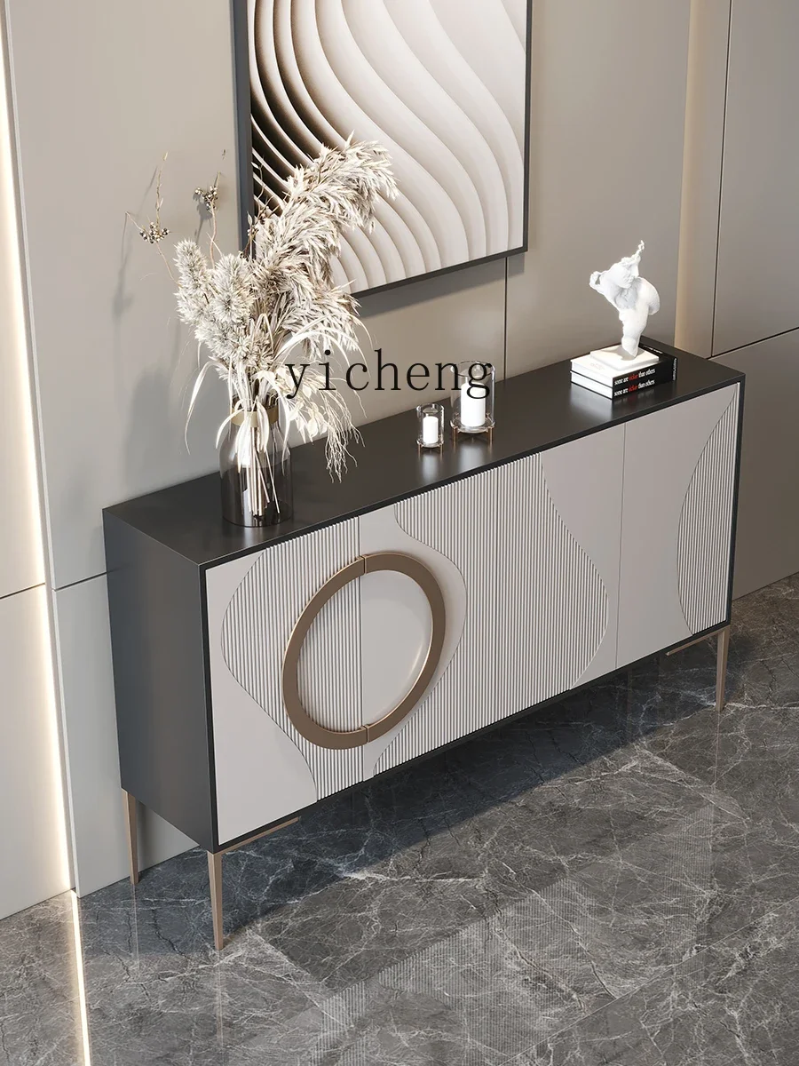 ZTQH light luxury door cabinet, high-grade wall-facing shoe cabinet, modern home storage side cabinet