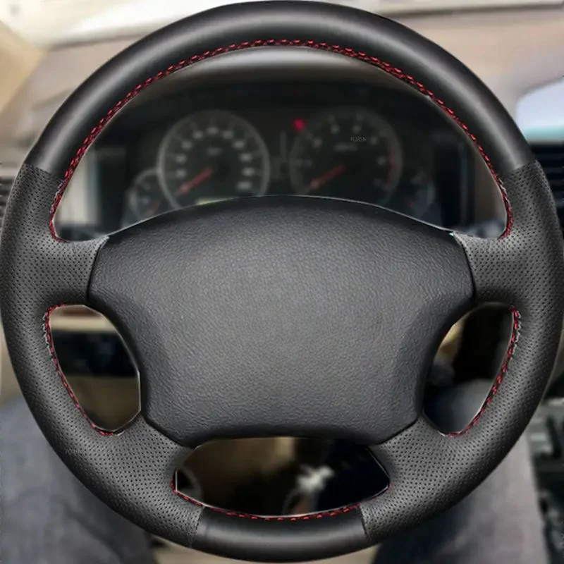 

Black Car Steering Wheel Cover DIY Microfiber Leather For Audi A3 8P Sportback A4 B8 A5 8T A6 C6 A8 D3 Q5 8R Q7 Auto Accessories