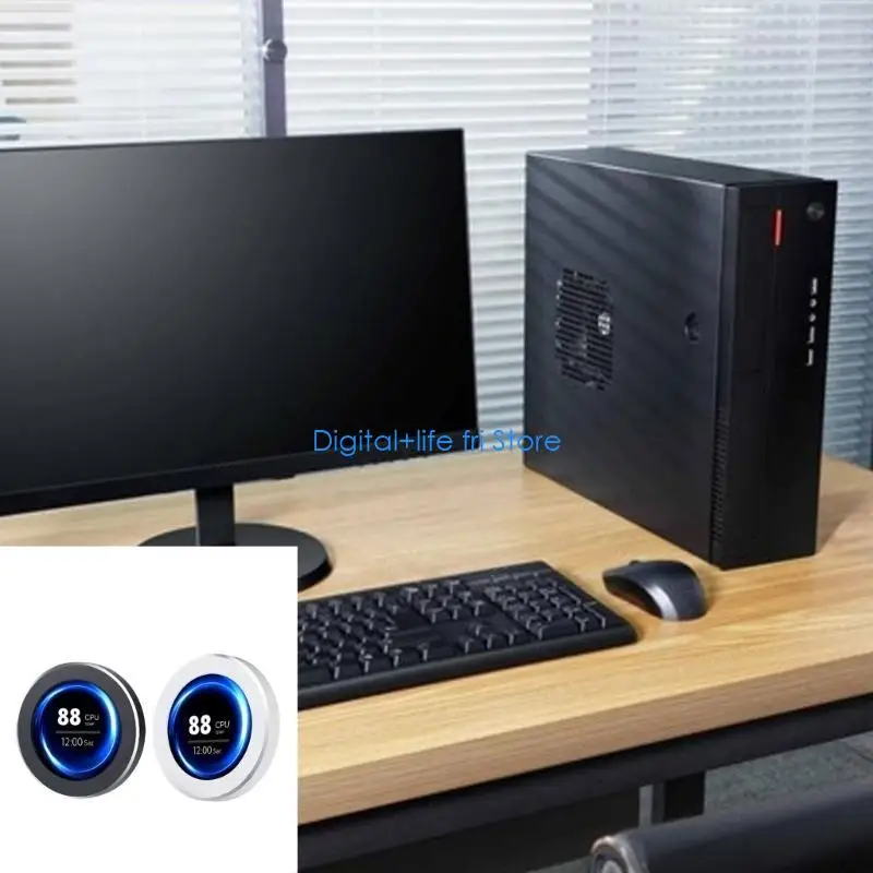 E06D 2.8 Inch USB Monitor Water Cooler Screen LCD 480x480 IPS Music Spectrum Analysis