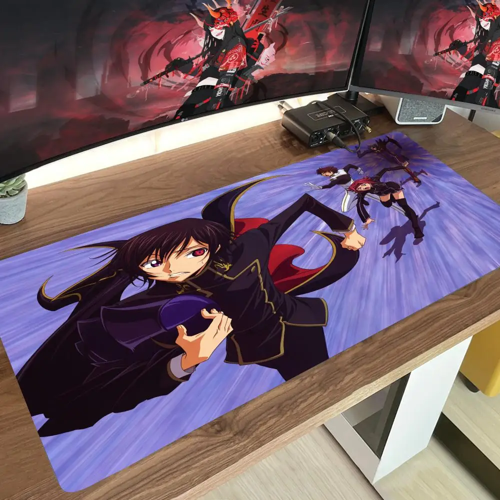 Mouse pad Code Geasses Mouse Desk Mat Pad Carpet Pad Natural Rubber Desk Rug Non-Slip Pad Japan Anime Pad Custom Made Mouse Pad