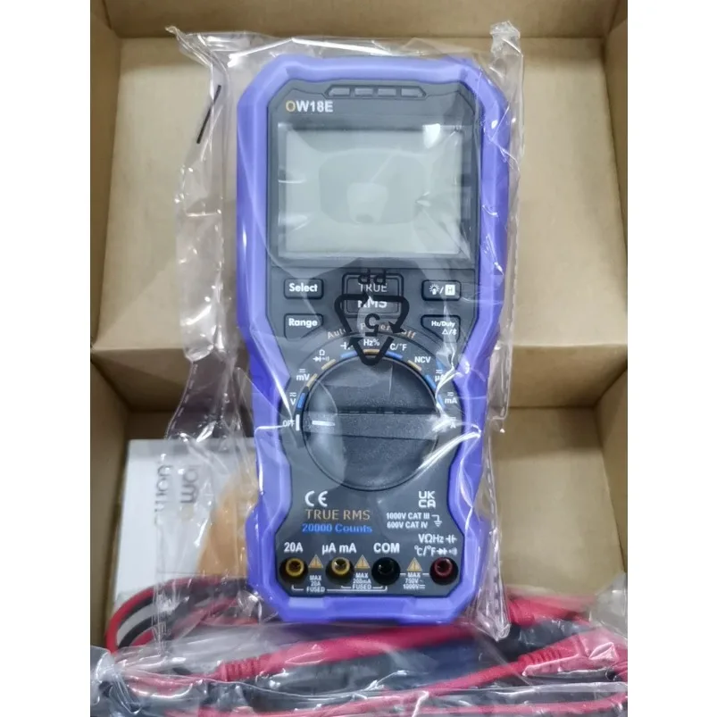 1PC New OWON OW18E Handheld Digital Multimeter, NCV Non-contact Voltage Detection, BLE4.0 Wireless, True RMS Measurement