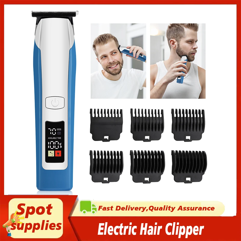 

New Digital Hair Clipper, Home Electric Pusher, Multifunctional Hair Salon Specific Push Shear Electric Hair Clipper