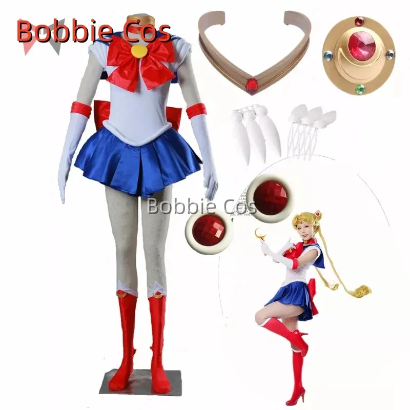 

Tsukino Usagi Serena Tsukino Annie Tsukino Sailor Chibi Moon Cosplay Costume Halloween Christmas Comic con Customized Clothes