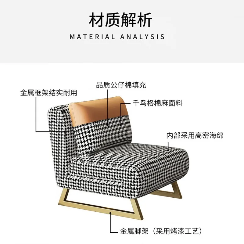 Household living room dual-purpose foldable single small apartment multi-functional sofa