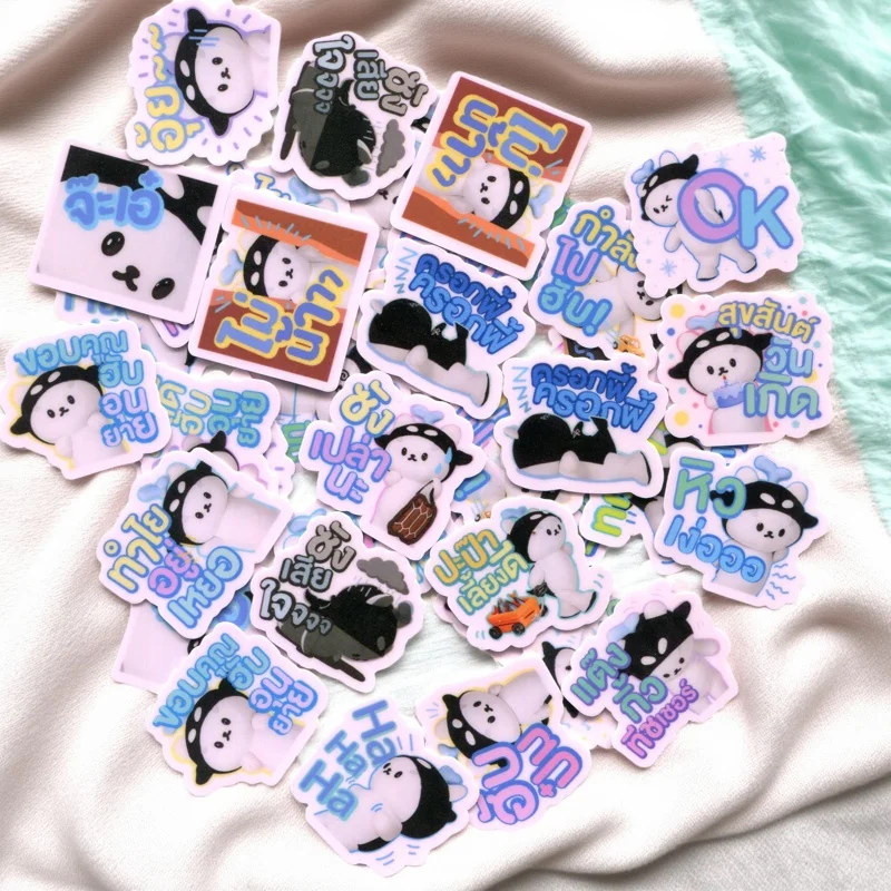 

40pcs GMMTV TAYNEW POLCASAN 2-3cm diy cute STICKER