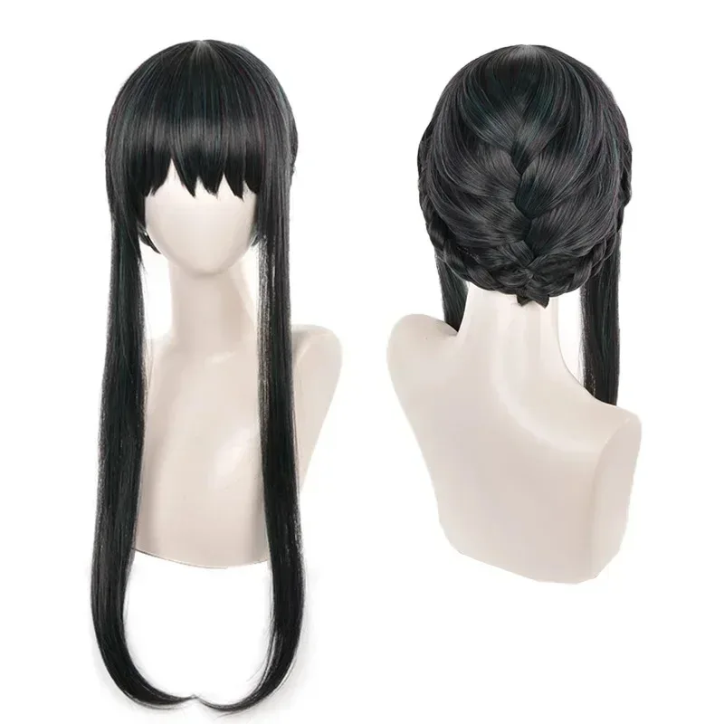 Yor Forger Cosplay Anime Spy X famille Cosplay Costume Yor Forger perruque robe noire tenue Cosplay Costume cheveux longs femmes vêtements