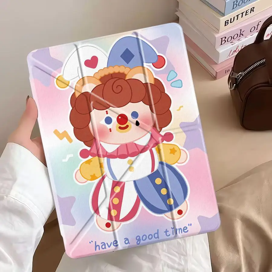 capa-suporte-de-palhaco-fofo-para-tablet-ipad-pro-2025-pro-11ª-10ª-9ª-8ª-7ª-geracao-129-polegadas-mini-6-7-air-4-5-m3-m2-1-2-m4-11-polegadas