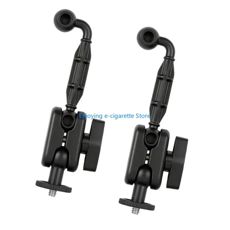 2er-Pack Ständermontageadapter, schwarzes 1/4-Gewindezubehör mit manuellem Spannknopf für Gerätehalter und Kamerahalterung Y4QF – Detail 5
