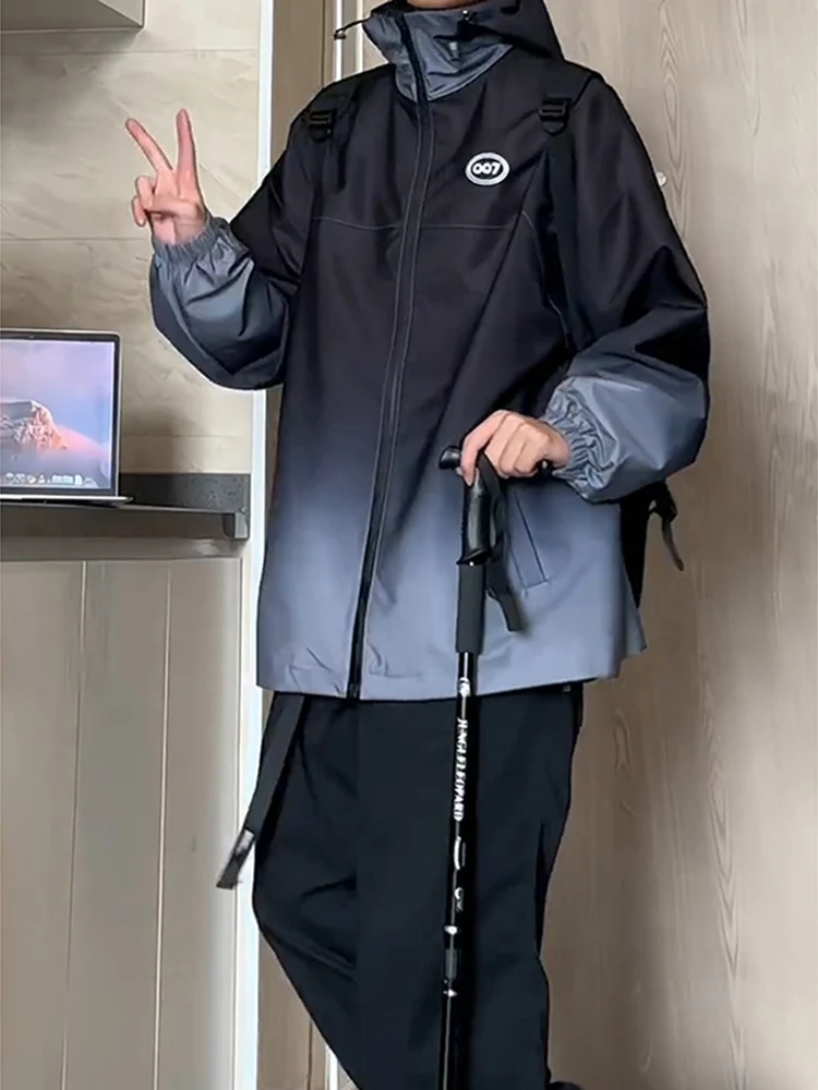 

Мужская куртка American Sle: осенняя, водонепроницаемая, функциональная, для активного отдыха, с застежкой-молнией, в уличном стиле