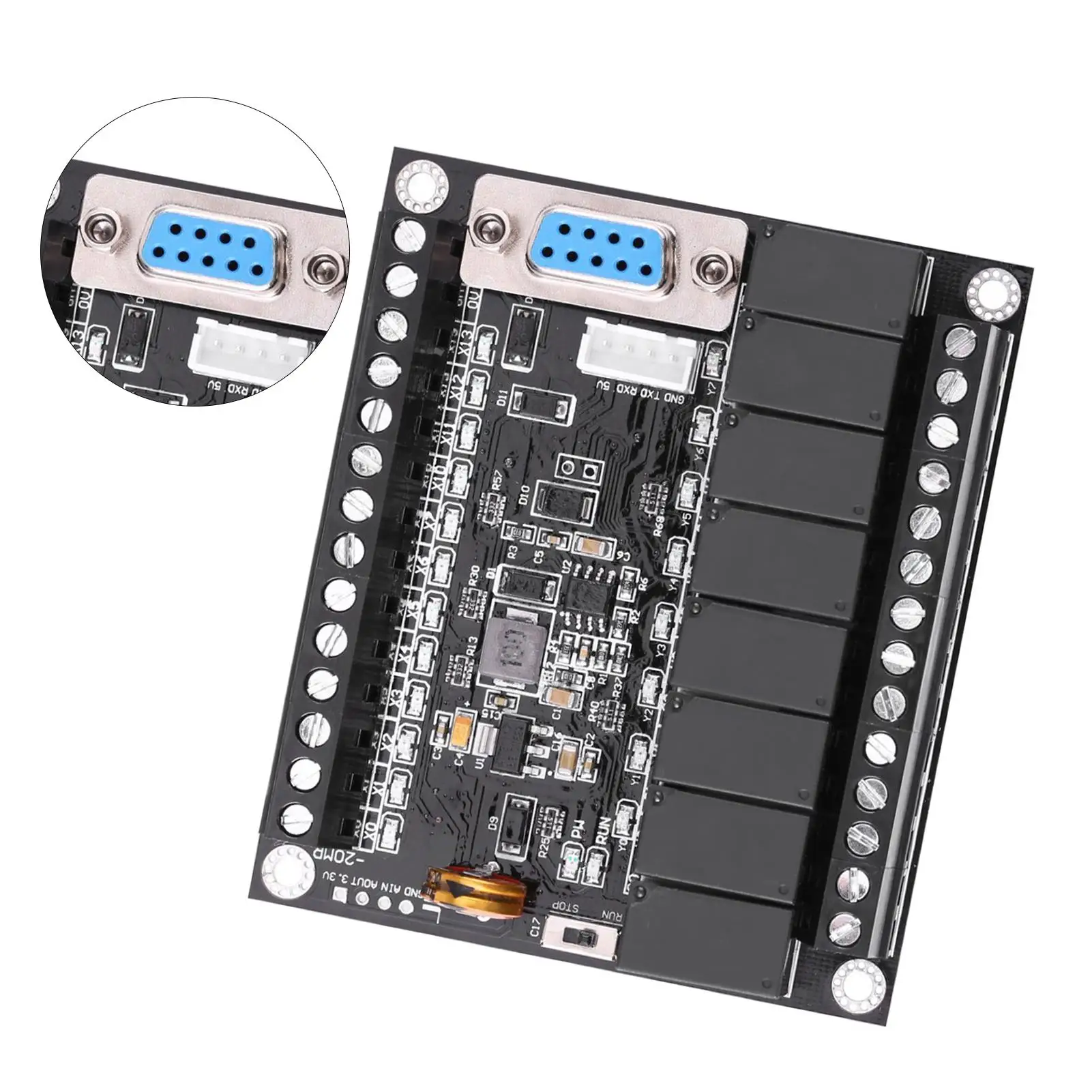 DC 24V FX1N-20MR PLC Regulator Industrial Control Board - Programmable Logic Controller