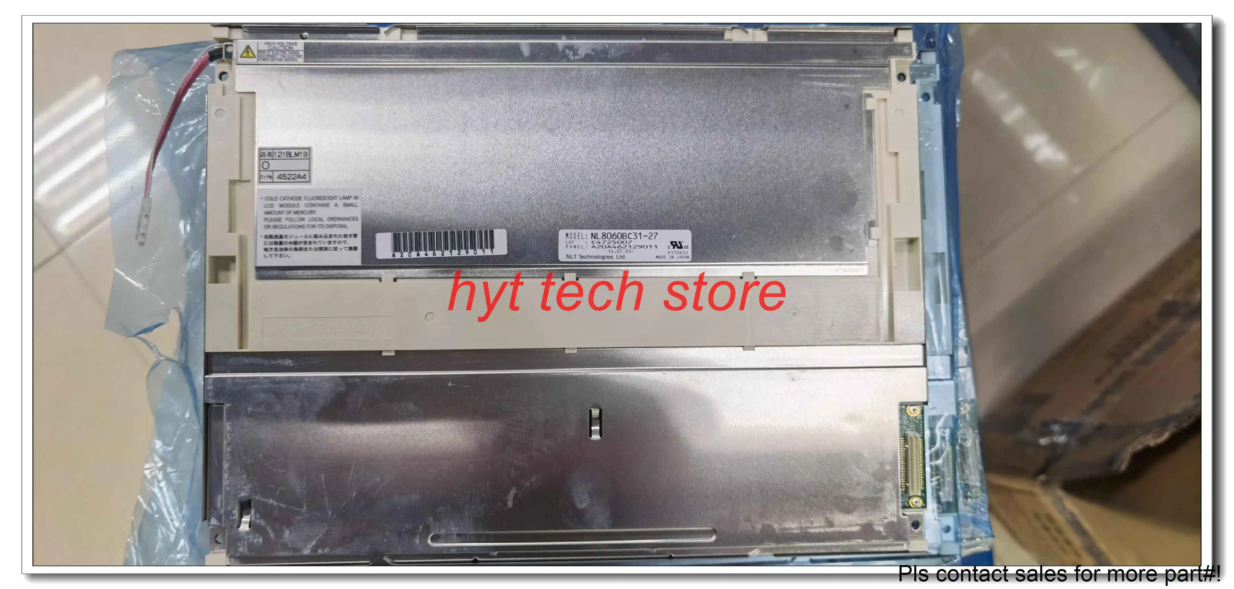 12.1 INCH LCD Panel# NL8060BC31-27  NL8060BC31-27D, 100% original, new arrive stock